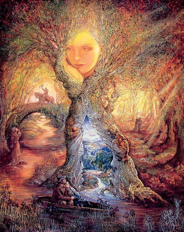 Peinture féerique de Josephine Wall