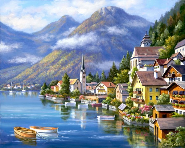 Paysage en peinture