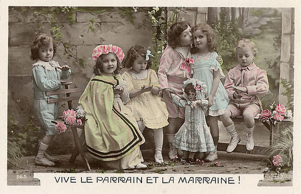 Carte victorienne enfants