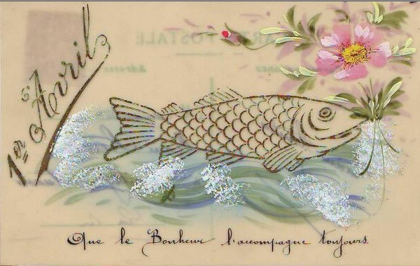 Cartes anciennes( Poisson d'Avril )