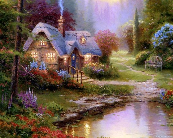 Jardin de Thomas Kinkade