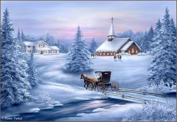 Paysages de neige en peinture