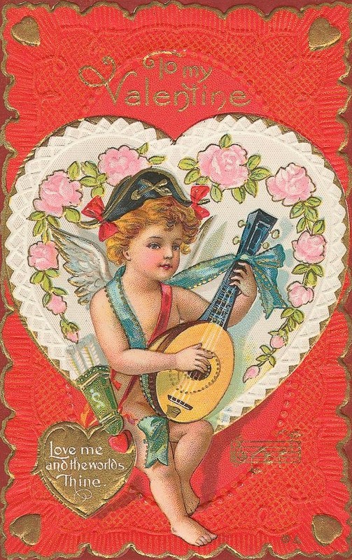  Carte ancienne - Saint Valentin 