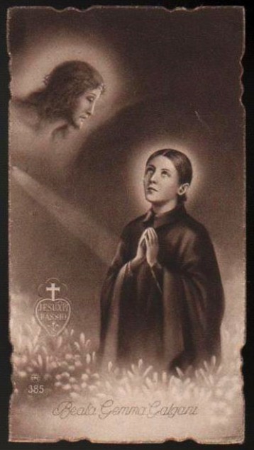 Images Pieuses (Sainte Gemma Galgani)