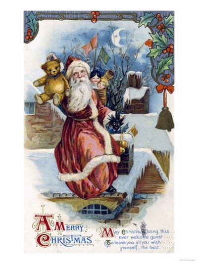 Carte ancienne de Noël