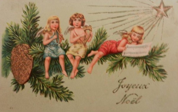 Carte ancienne de Noël