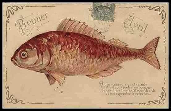 Cartes anciennes( Poisson d'Avril )