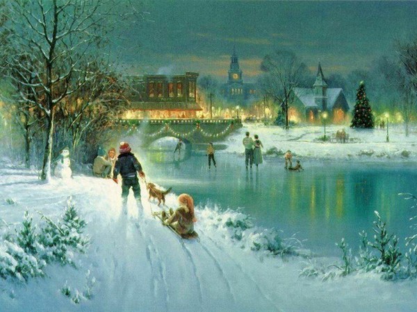 Paysage de neige (Noël)