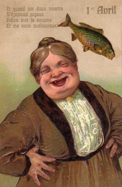 Cartes anciennes( Poisson d'Avril )