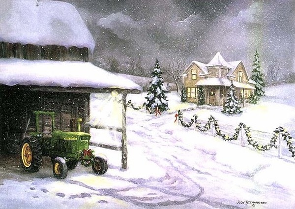 Paysage de neige (Noël)