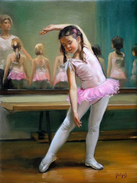 Petite danseuse en peinture