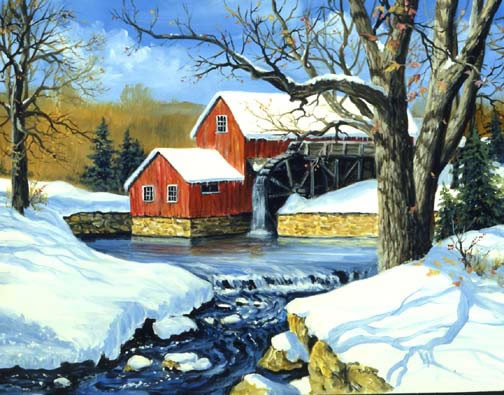 Paysage d'hiver de Linda Picken