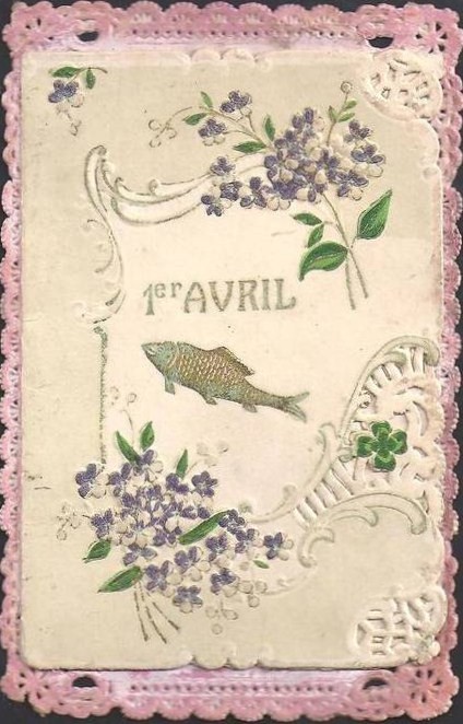 Carte ancienne de 1er avril