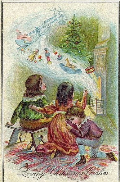 Carte ancienne de Noel