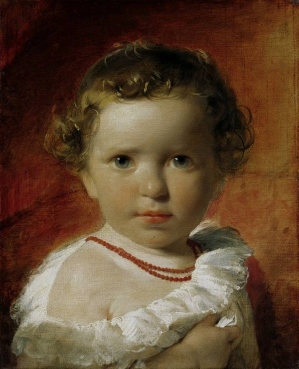 Enfant  en peinture 