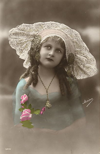 Carte  victorienne enfant