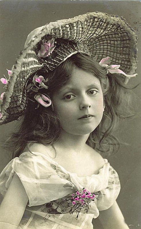 Carte  victorienne enfant