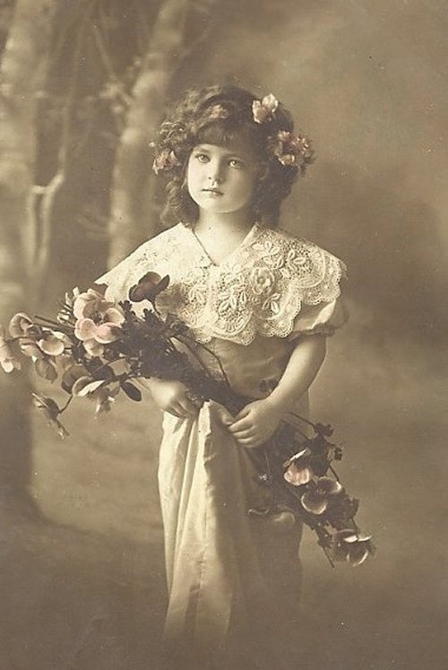 Carte  victorienne enfant