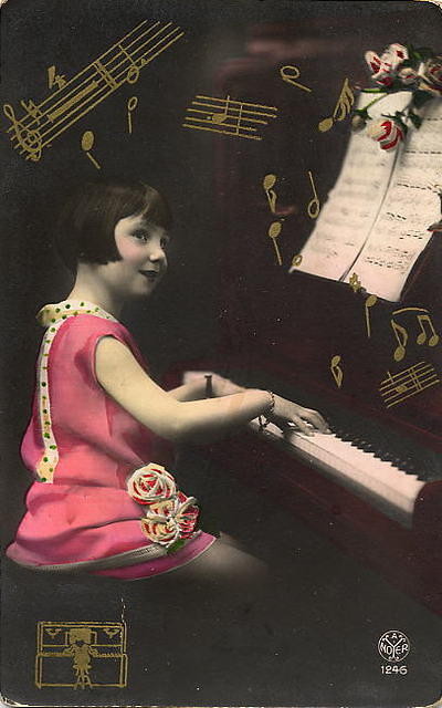 Carte victorienne enfants