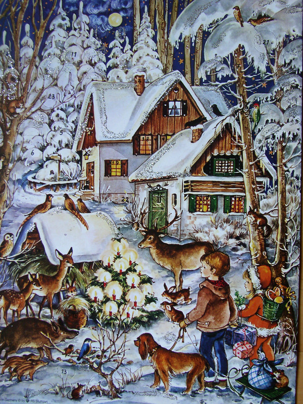 Carte ancienne de Noel