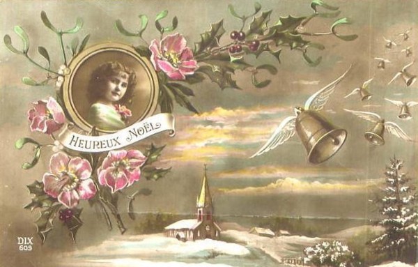 Carte ancienne de Noël