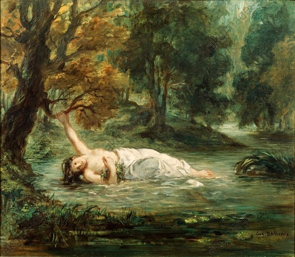 Ophélia de Eugéne Delacroix