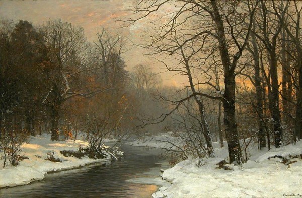  Paysage de neige en peinture