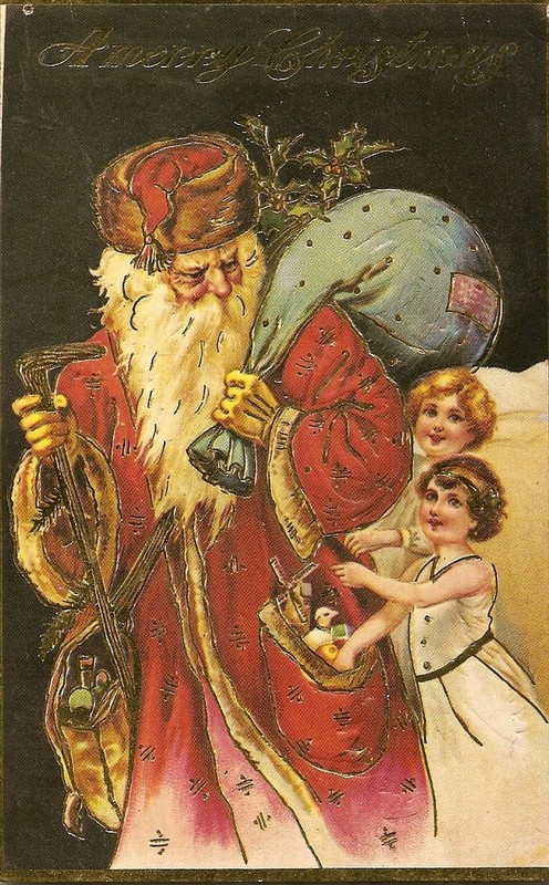 Carte ancienne de Noel