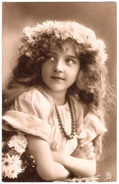 Carte victorienne enfants