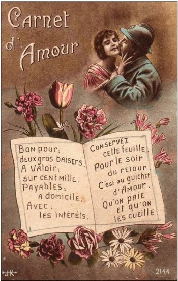 Carte ancienne -Saint Valentin