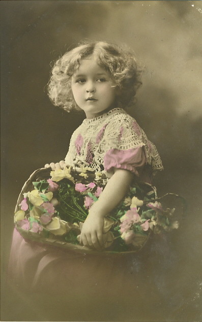 Carte  victorienne enfant