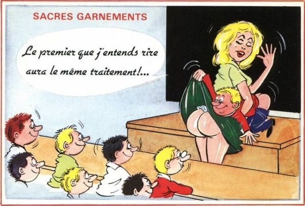 Carte ancienne humour