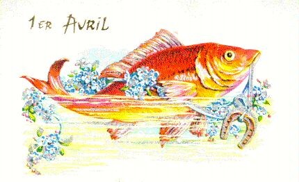 Cartes anciennes( Poisson d'Avril )