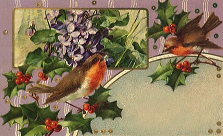 Carte ancienne de Noel