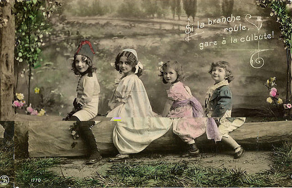 Carte ancienne enfants