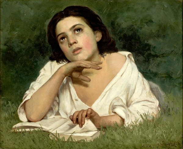 Enfant  en peinture de José Ferraz de Almeida