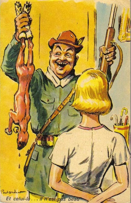 Carte humour de chasseur