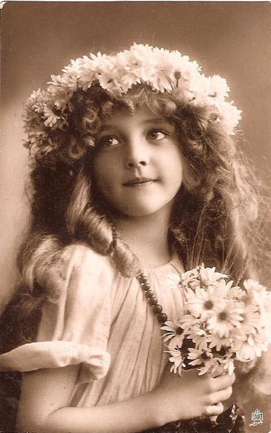 Carte victorienne enfants