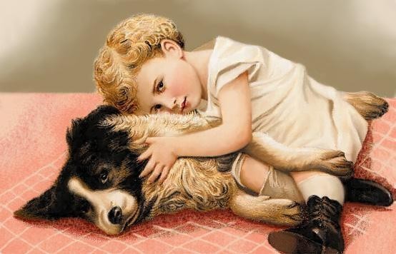  Image -L'enfant et  le chien