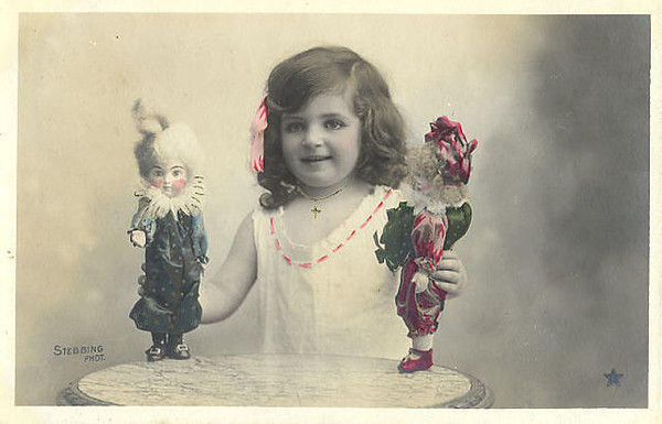 Carte victorienne enfants