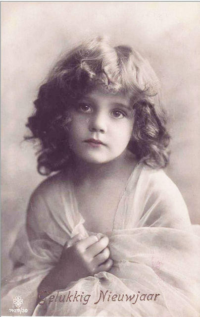 Carte victorienne enfant