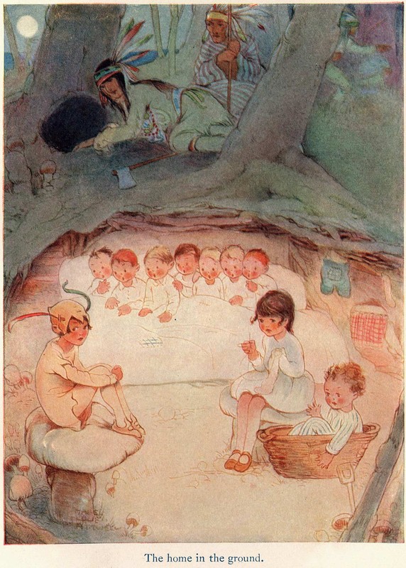  Illustration de  Mabel Lucie Attwell - Peter Pan