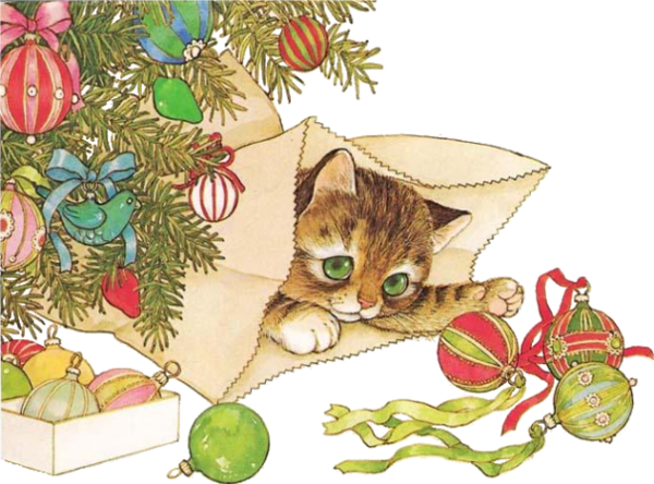 Chaton de Noël