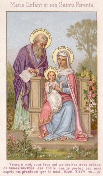 Images Pieuses (Sainte Anne et Saint Joachim)