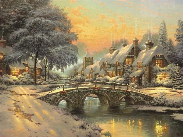 Paysage de neige (Noël)