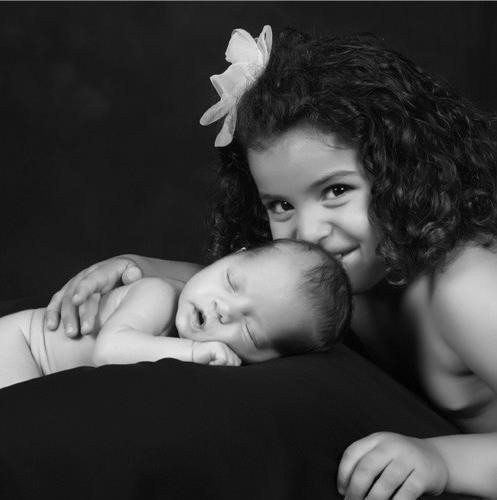 Enfants en noir et blanc