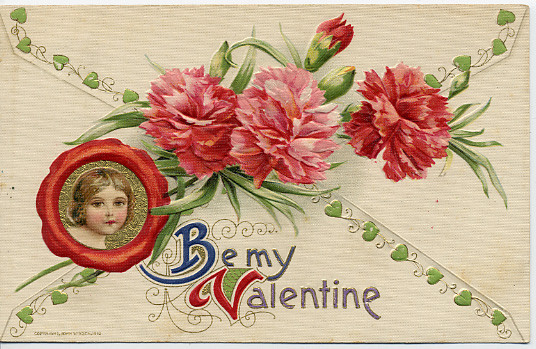  Carte ancienne de Saint Valentin