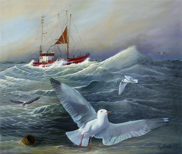 Peinture (Mer et bateaux)