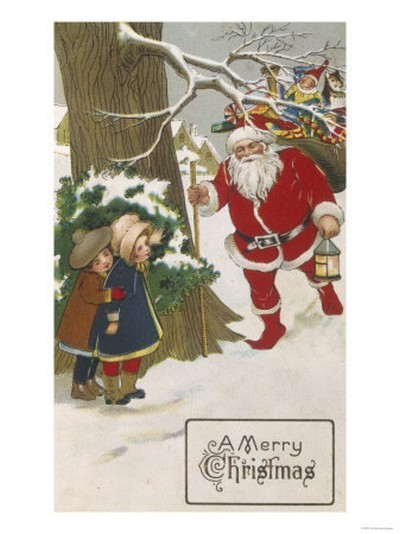 Carte ancienne de Noël