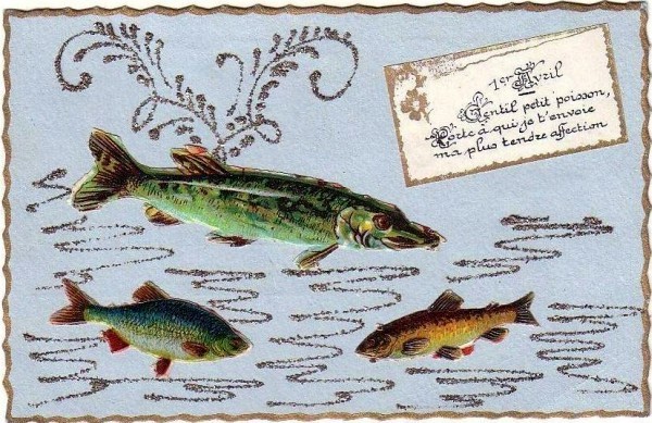 Cartes anciennes( Poisson d'Avril )